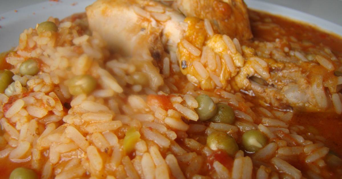 Guiso de arroz con pollo Receta de Gricel- Cookpad