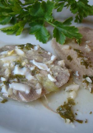 Una foto de Lengua a la Vinagreta