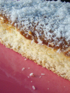 Una foto de Tarta de Ricota Dulce de Leche y Coco