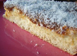 Una foto de Tarta de Ricota Dulce de Leche y Coco