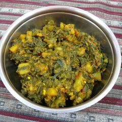 A picture of Palak sabzi.
