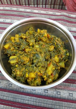 A picture of Palak sabzi.