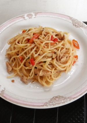 Foto resep Chicken Aglio Olio