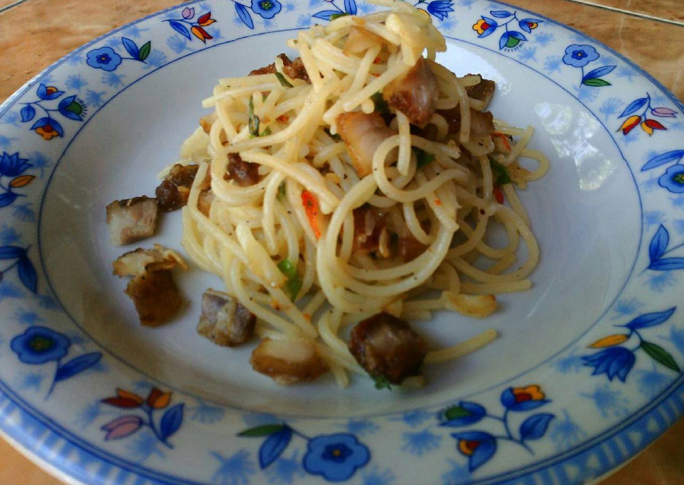 Pasta babi pedas asin nyoss