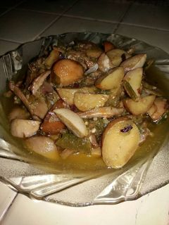 Foto resep Jengkol teri sambal ijo