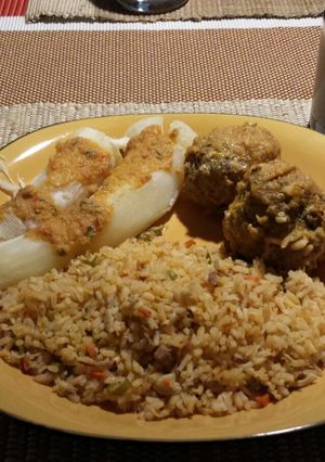 Una foto de Sudado de albóndigas
