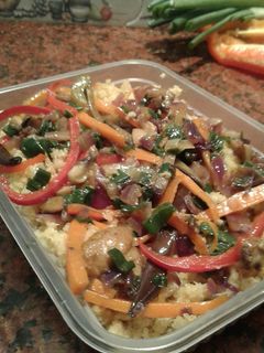 Una foto de Cous cous de vegetales