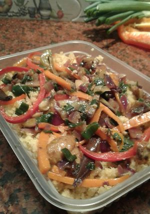 Una foto de Cous cous de vegetales