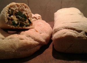 Una foto de Panini integral vegetariano
