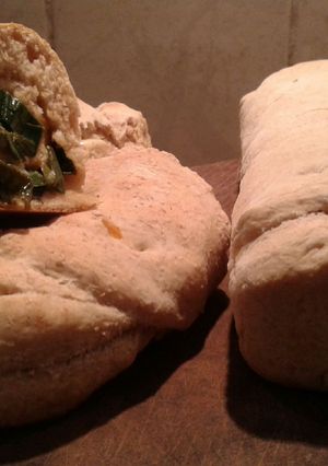 Una foto de Panini integral vegetariano