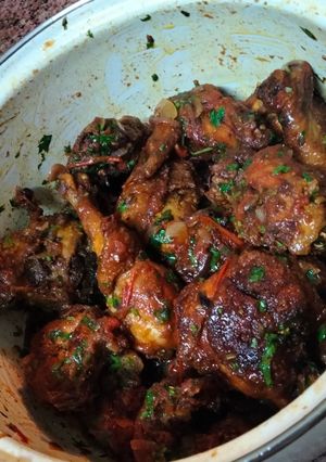 A picture of Isa's wet fry chicken.