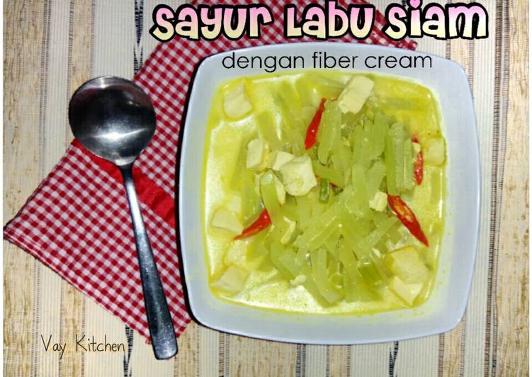 Bagaimana Membuat Sayur Labu Siam dengan fiber cream yang mudah