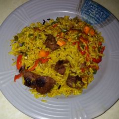 A picture of Baked fried Rice.