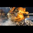 Pollo ajoli al asador