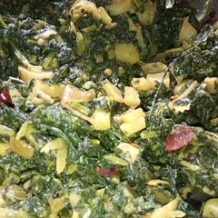 A picture of Radish leaves fry.