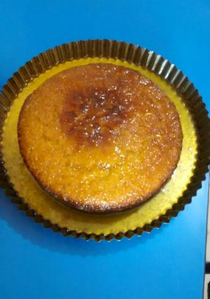 Una foto de Bizcochuelo de naranja bien bañado