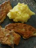 Lampreado - Escalopes de carne con puré