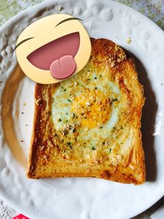 Foto resep roti panggang telor ceplok