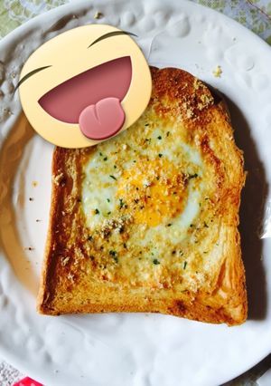 Foto resep roti panggang telor ceplok