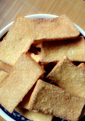 Foto resep roti tawar kering(bagelan)
