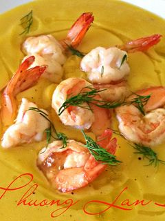 Hình của món SÚP BÍ ĐỎ TÔM.