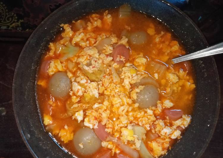 Seblak cilok sosis mantul