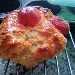 A picture of Plain Scones, Fruit Scones and Cherry Scones.