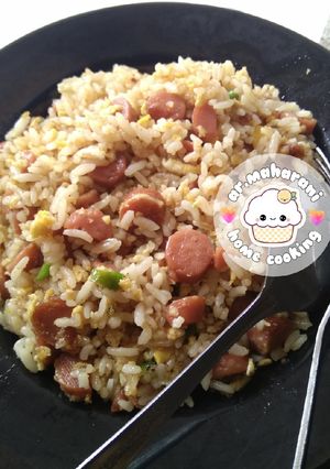 Foto resep Nasgor Sosis Cabe Ijo