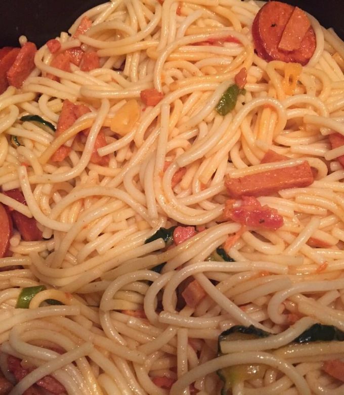 Una foto de Spaghetti rápido
