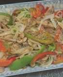 Pollo con pimientos 