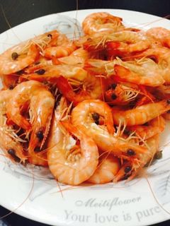 Una foto de BBQ de Camarones 