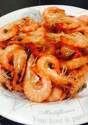 Una foto de BBQ de Camarones 
