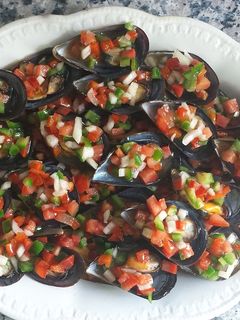 Una foto de Mejillones a la vinagreta