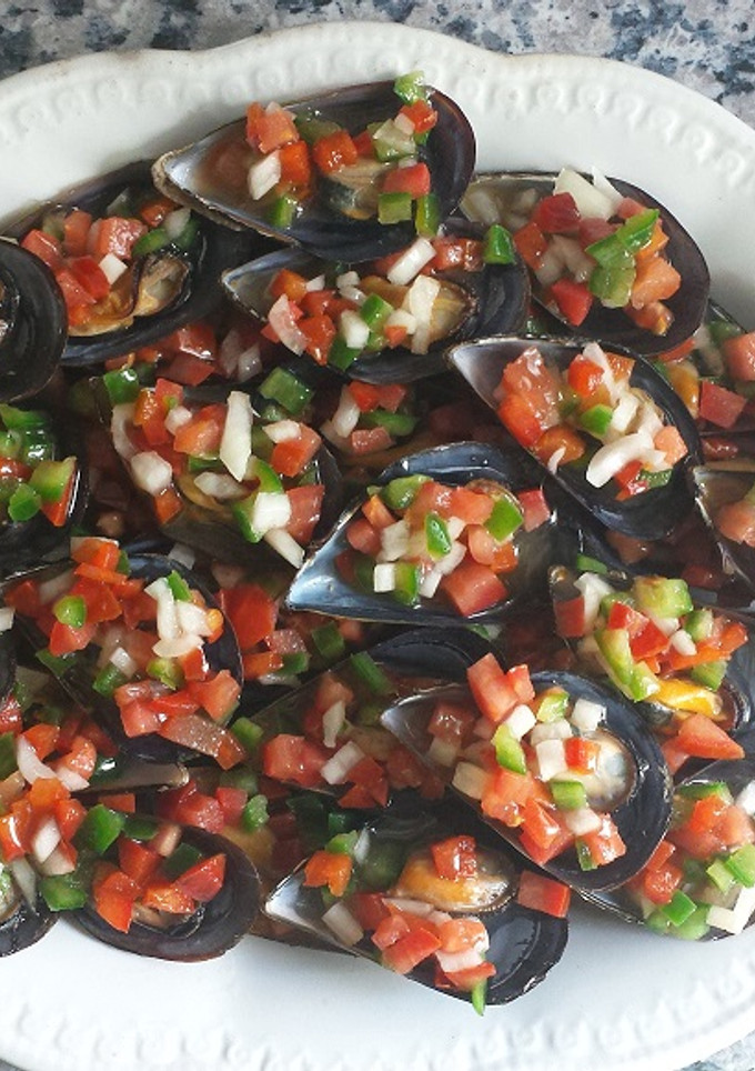 Una foto de Mejillones a la vinagreta