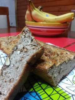 Una foto de Queque de Avena Plátano Nuez