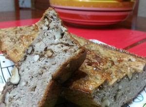 Una foto de Queque de Avena Plátano Nuez