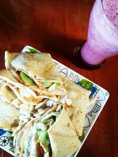 Una foto de Crepes de avena
