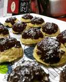 Galletas de Coco con cobertura de Chocolate 