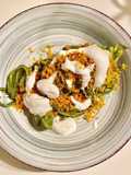 Spaghetti alle cime di rapa, bottarga e burrata