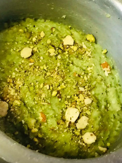 A picture of Lauki/ kaddu halwa.