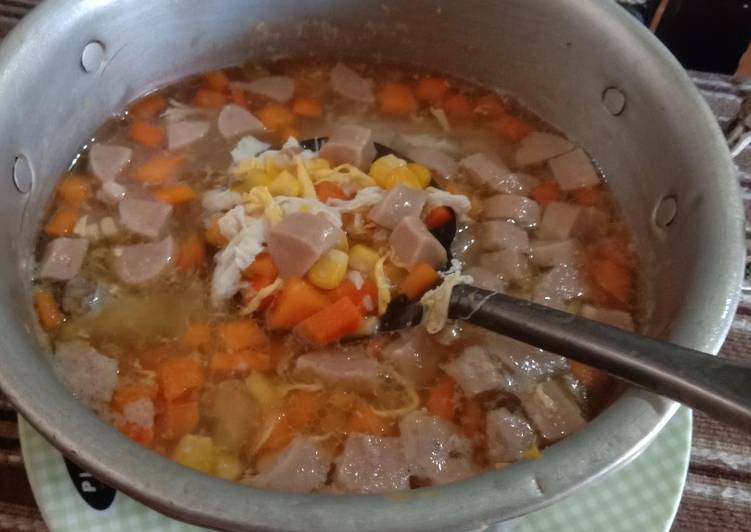 Resep Terbaru Sup Ayam Jagung Ala Warung