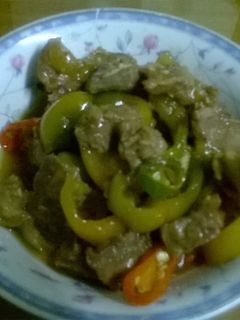Foto resep oseng daging sapi dengan paprika