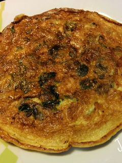 Foto resep Omelette Bayam Jamur