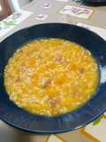 Pumpkin Risotto with Prosciutto and Smoked Provola using Instant Pot
