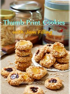 Foto resep Blueberry Lemon Thumbprint Cookies with Cheese Super nagih