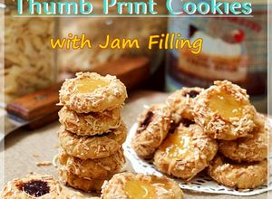 Foto resep Blueberry Lemon Thumbprint Cookies with Cheese Super nagih
