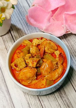 Foto resep Sayur labu udang tahu