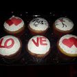Cup cakes de San Valentin!!