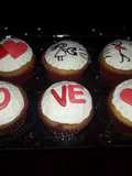 Cup cakes de San Valentin!!