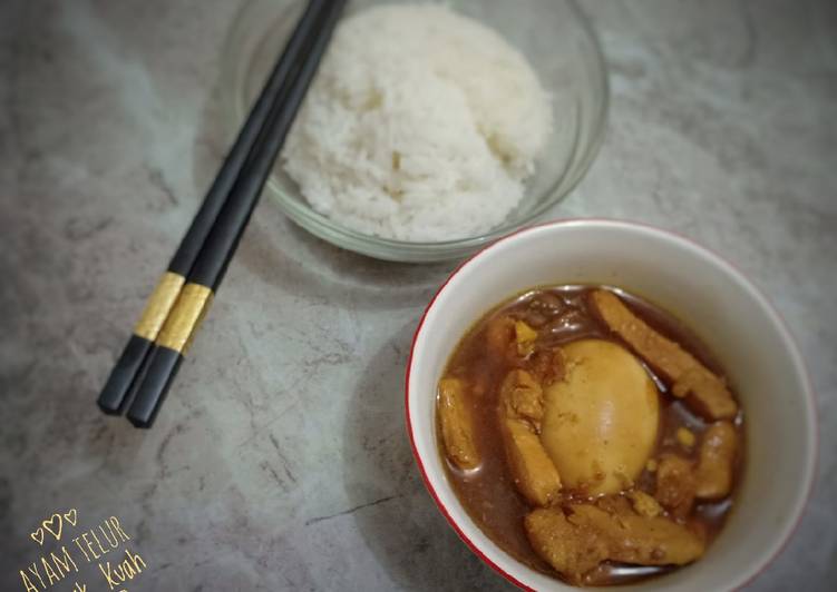 Bahan Ayam Telur Masak kuah tauco | Langkah Membuat Ayam Telur Masak kuah tauco Yang Enak dan Simpel